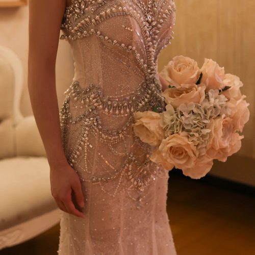 dreamy vow luxury crystal pearls white nude mermaid wedding dresses for women engagement bridal party gowns ss528 5