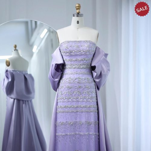 dreamy vow luxury dubai sage green evening dresses with cape arabic blue beaded elegant women wedding party gowns ss238 27