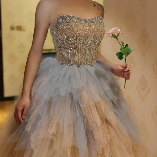 dreamy vow luxury rose gold blue ruffles princess ball gown arabic evening dress for women wedding engagement party dresses ss531 11