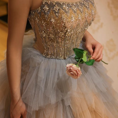 dreamy vow luxury rose gold blue ruffles princess ball gown arabic evening dress for women wedding engagement party dresses ss531 12